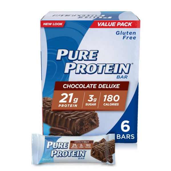 Pure Protein Bars, Chocolate Deluxe, 21g Protein, 1.76 Oz, 6 Count