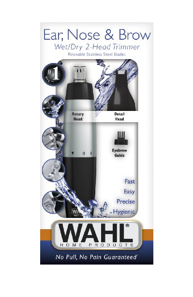 Wahl Ear, Nose, & Brow Wet/Dry 2-Head Trimmer