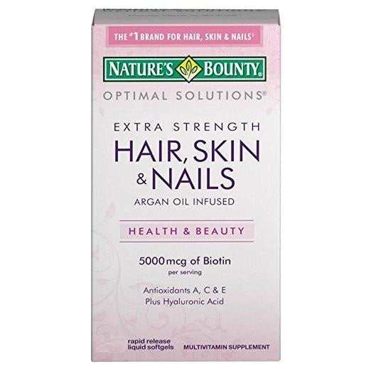 Nature's Bounty Extra Strength Hair, Skin, & Nails Argan Oil Infused