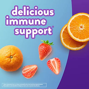 Vitafusion Power Zinc Gummy Vitamins, Strawberry Tangerine Flavored Immune Support Vitamins, 90 Ct