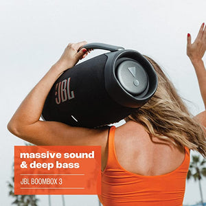 JBL Boombox 3 Portable Bluetooth Speaker, Powerful Sound and Waterproof