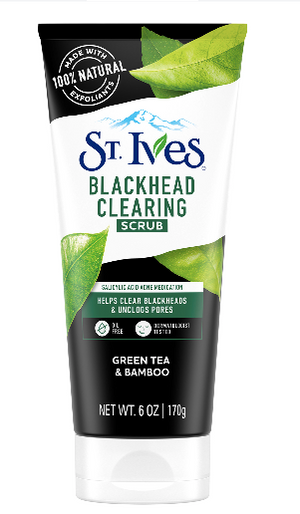 St. Ives Gentle Smoothing Face Scrub Rose Water & Aloe Vera, 6 oz