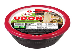Nongshim Pre-Cooked Udon Savory Soy Premium Noodle Soup Bowl, 9.73oz