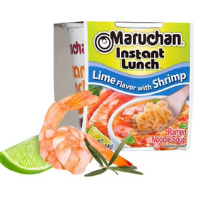 Maruchan 12 pack Lime with Shrimp Instant Lunch, 2.25 oz
