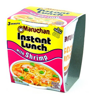 Maruchan 12 Packs Instant Lunch Shrimp Flavored Ramen Noodles, 48 oz