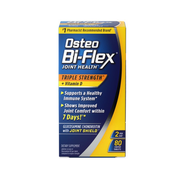 Osteo Bi-Flex With Vitamin D and Glucosamine Chondroitin Tablets, 80 Ct