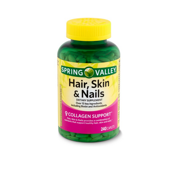Spring Valley Hair, Skin & Nails Dietary Supplement, 240 count