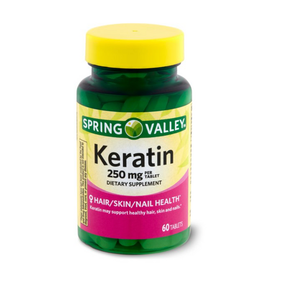 Spring Valley Keratin Dietary Supplement, 250 mg, 60 count