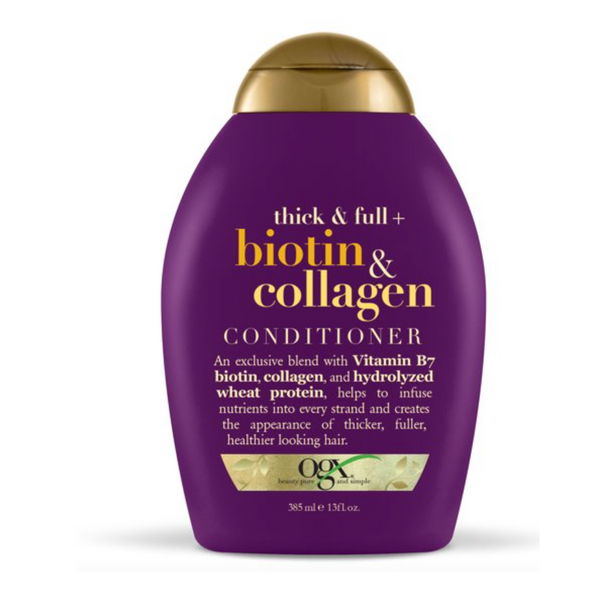OGX Thick & Full + Biotin & Collagen Volumizing Conditioner for Thin Hair,