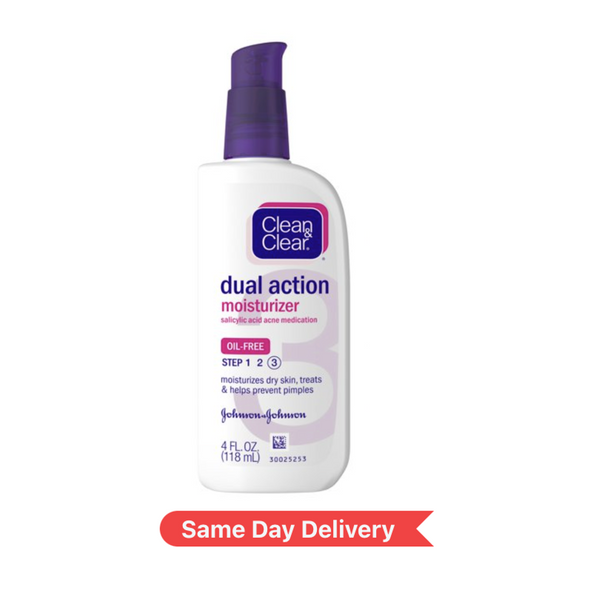 Clean & Clear Essentials Dual Action Acne Facial Moisturizer, 4 fl. oz