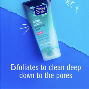Clean & Clear Oil-Free Deep Action Exfoliating Facial Scrub, 7 oz