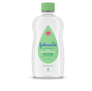 Johnson's Baby Oil with Aloe Vera & Vitamin E, 14 fl. oz