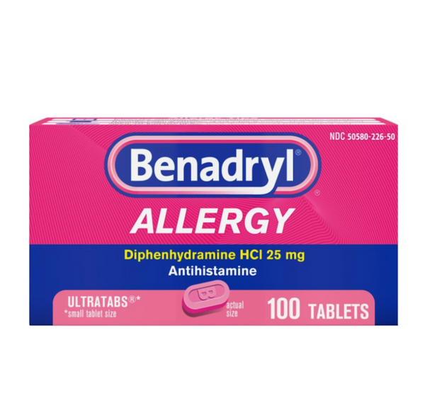 Benadryl Ultratabs Antihistamine Allergy