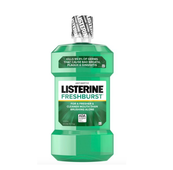 Listerine Freshburst Antiseptic Bad Breath Mouthwash, Spearmint, 1.5 L