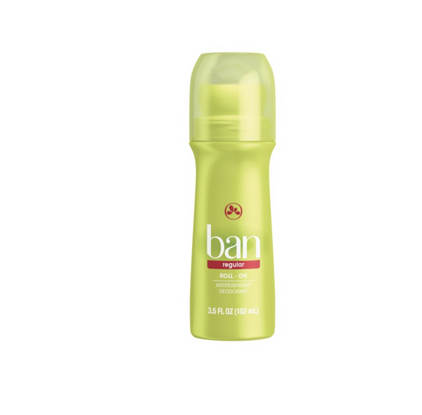 Ban Regular Antiperspirant Deodorant Roll-On, 3.5 fl oz