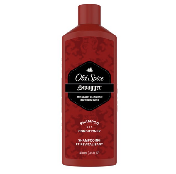 Old Spice Mens 2 in 1 Shampoo and Conditioner, Swagger, 13.5 fl oz
