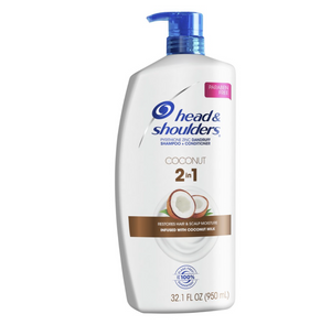 Head and Shoulders Dandruff 2 in 1 Shampoo Conditioner Coconut, 32.1 Oz
