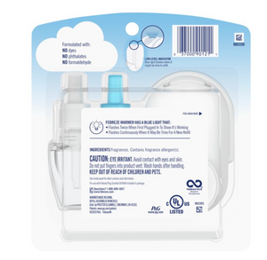 Febreze Plug Odor-Eliminating Air Freshener, Linen & Sky, Starter Kit