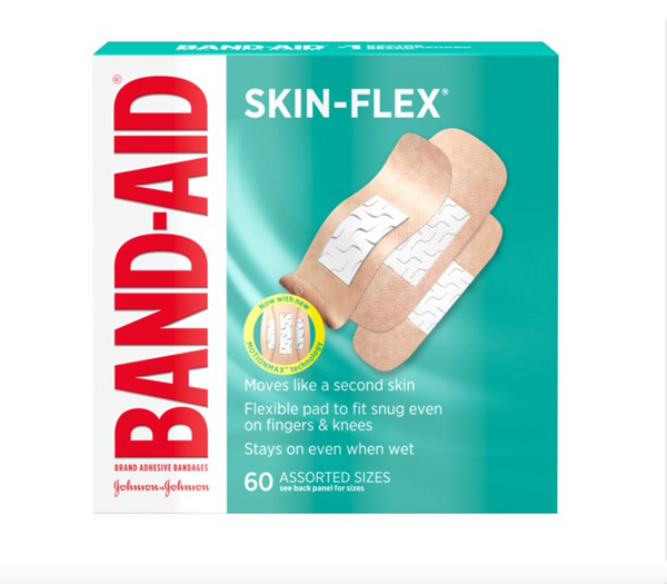 Band-Aid Brand Skin-Flex Adhesive Bandages, Assorted Sizes, 60 ct