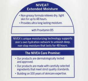 NIVEA Intense Healing Body Lotion, 72 Hour Moisture, 33.8 Fl Oz Pump Bottle