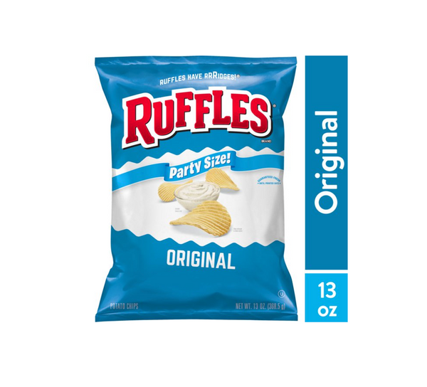 Ruffles Original Potato Chips Party Size, 13 oz