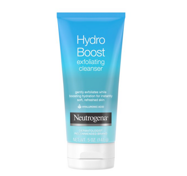 Neutrogena Hydro Boost Gentle Exfoliating Facial Cleanser, 5 oz
