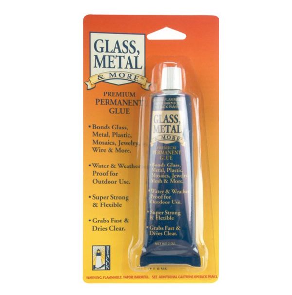 Glass, Metal and More Premium Permanent Glue 2 Ounce