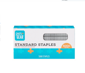 Pen + Gear Standard Full Strip Staples, 5,000 Count