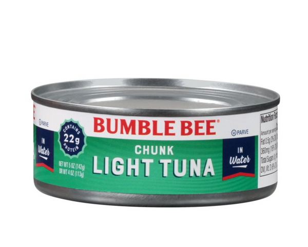 Bumble Bee Chunk Light Tuna in Water, 5 oz can