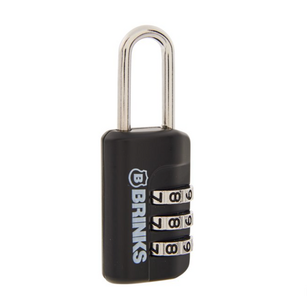 Brinks 3-Dial Resettable Sport Padlock, 22mm Body with 5/8 inch Shackle,