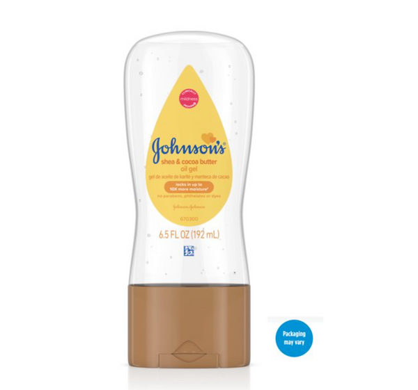 Johnson's Baby Oil Gel with Shea & Cocoa Butter, 6.5 fl. oz (4.7) 4.7 stars out of 881 reviews