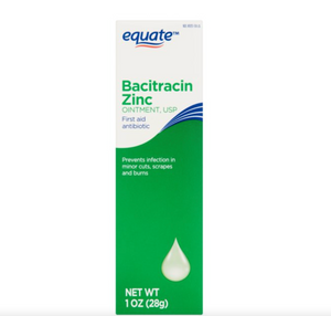 Equate Bacitracin Zinc USP Ointment, First Aid Antibiotic, 1 oz