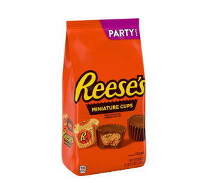 REESE'S Miniatures Milk Chocolate Peanut Butter Cups Candy, Party Bag