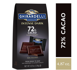Ghirardelli Intense Dark Chocolate Squares 72% Cacao, 4.87 Oz
