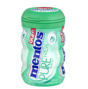 Mentos  Spearmint Sugar free Pure Fresh Gum, 50 Pieces