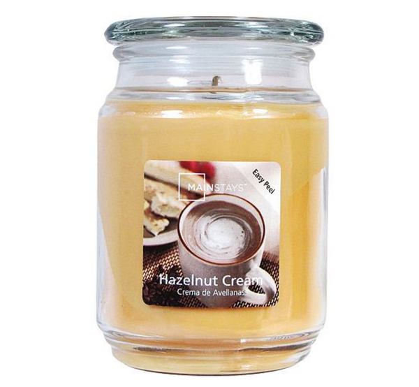 Mainstays Hazelnut Cream Single-Wick Jar Candle, 20 oz.