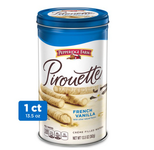 Pirouette Cookies, French Vanilla Crème Filled Wafers, 13.5 oz