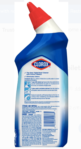 CLOROX Toilet Bowl Cleaner BLEACH