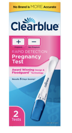 Clearblue Rapid Detection Pregnancy Test, 2 ct, Prueba de Embarazo