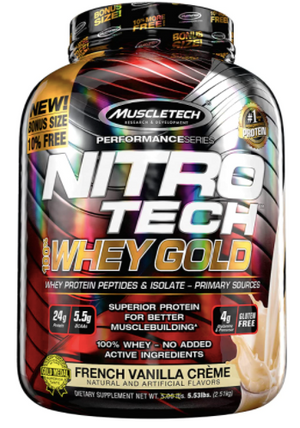 Muscletech Polvo de proteína | MuscleTech Nitro-Tech Whey Gold