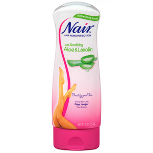Nair Hair Aloe & Lanolin Hair Removal Lotion, 9.0 oz.