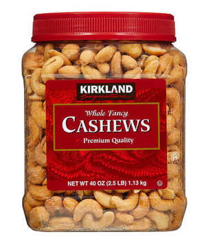 Kirkland Signature Whole Fancy Cashews, 2.5 lbs