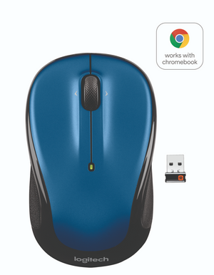 Logitech Compact Wireless Mouse, Blue