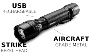 Energizer LED Tactical Rechargeable Flashlights