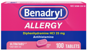 Benadryl Ultratabs Antihistamine Allergy