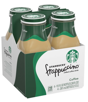 Starbucks Frappuccino Chilled Coffee Drink, 9.5 oz Bottles, 4 Count