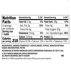 Starbucks Frappuccino Chilled Coffee Drink, 9.5 oz Bottles, 4 Count