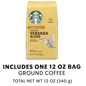 Starbucks Blonde Roast Ground Coffee — Veranda Blend — 100% Arabica