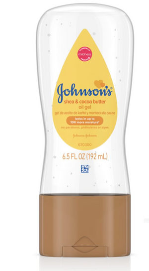 Johnson's Baby Oil Gel with Shea & Cocoa Butter