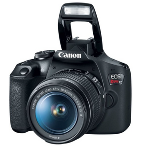 Canon - EOS Rebel T7 DSLR Video Camera with 18-55mm Lens